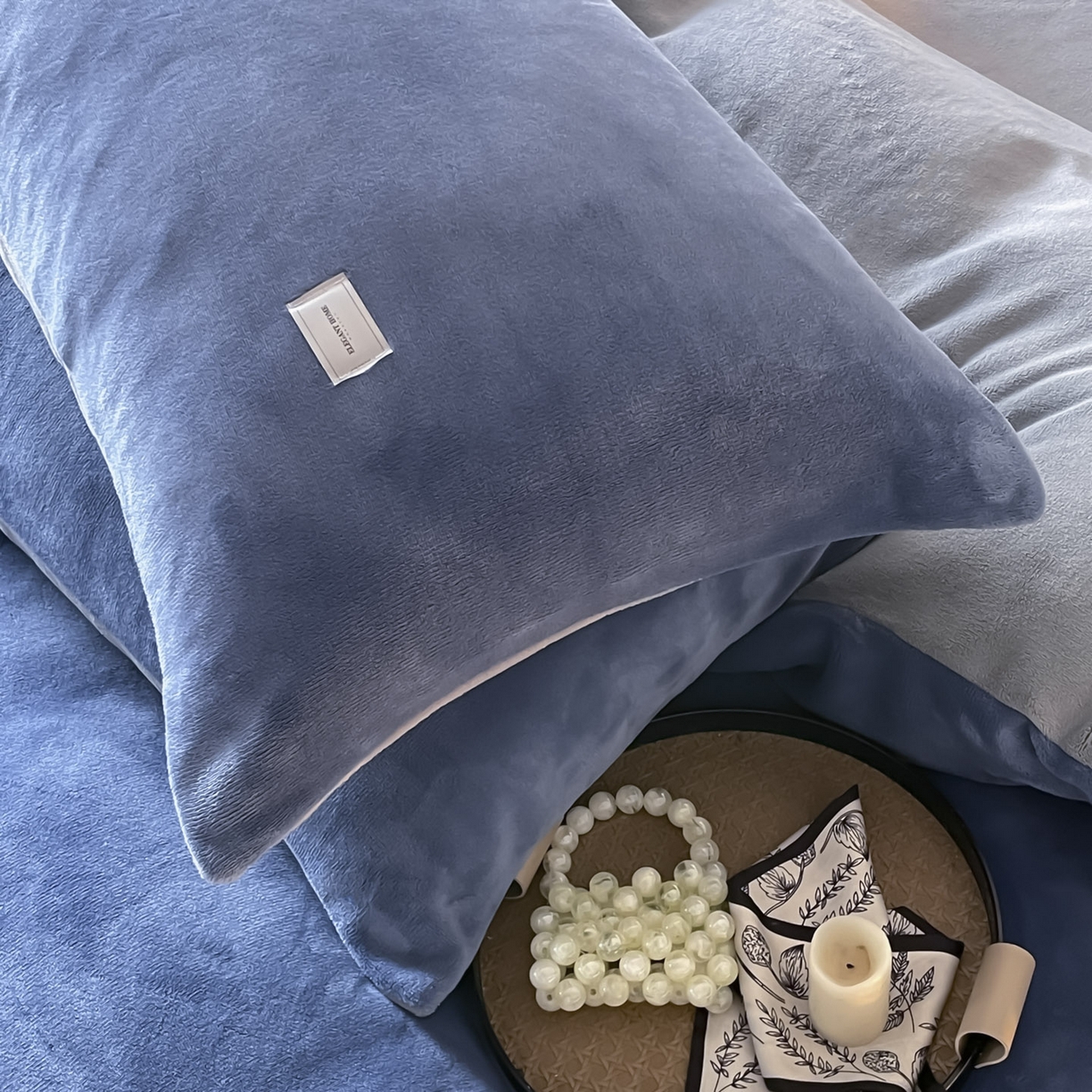 91家纺网 家纺一手货源 找家纺 （总）ab家纺 2025新款保暖舒适纯色牛奶绒四件套