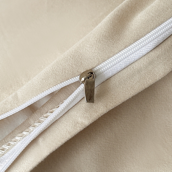 91家纺网 家纺一手货源 找家纺 博纳家纺 2025新款正宗3221纯棉磨毛全棉印绣拼角四件套-幻影 香槟