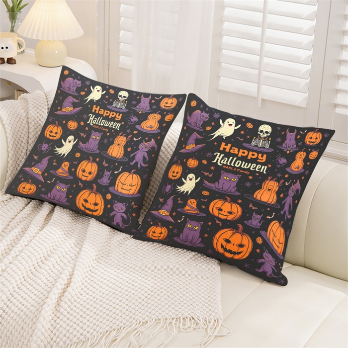 91家纺网 家纺一手货源 找家纺 合纵跨境工厂 2025新款一件定制pod模式跨境抱枕套一件代发亚马逊速卖通24小时内发货磨毛水晶绒材质-万圣节主题 1XM58262002