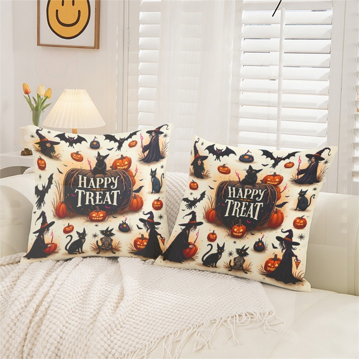 91家纺网 家纺一手货源 找家纺 合纵跨境工厂 2025新款一件定制pod模式跨境抱枕套一件代发亚马逊速卖通24小时内发货磨毛水晶绒材质-万圣节主题 1XM58262005