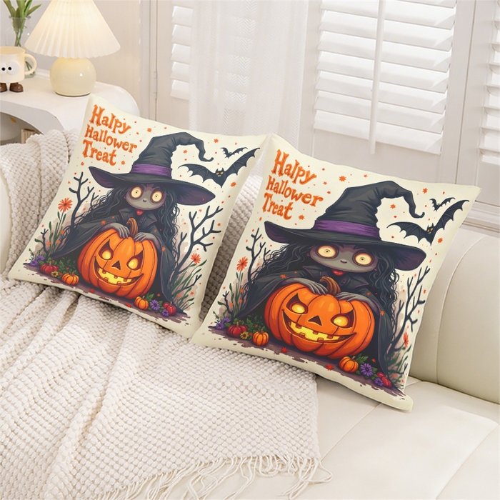 91家纺网 家纺一手货源 找家纺 合纵跨境工厂 2025新款一件定制pod模式跨境抱枕套一件代发亚马逊速卖通24小时内发货磨毛水晶绒材质-万圣节主题 1XM58262006