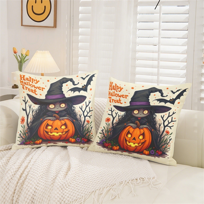 91家纺网 家纺一手货源 找家纺 合纵跨境工厂 2025新款一件定制pod模式跨境抱枕套一件代发亚马逊速卖通24小时内发货磨毛水晶绒材质-万圣节主题 1XM58262006