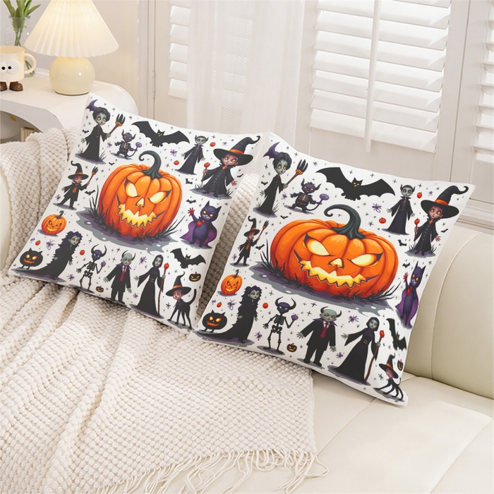 91家纺网 家纺一手货源 找家纺 合纵跨境工厂 2025新款一件定制pod模式跨境抱枕套一件代发亚马逊速卖通24小时内发货磨毛水晶绒材质-万圣节主题 1XM58262010