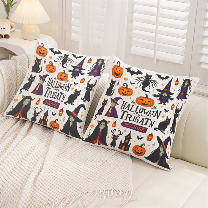 91家纺网 家纺一手货源 找家纺 合纵跨境工厂 2025新款一件定制pod模式跨境抱枕套一件代发亚马逊速卖通24小时内发货磨毛水晶绒材质-万圣节主题 1XM58262013