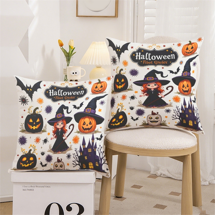 91家纺网 家纺一手货源 找家纺 合纵跨境工厂 2025新款一件定制pod模式跨境抱枕套一件代发亚马逊速卖通24小时内发货磨毛水晶绒材质-万圣节主题 1XM58262018