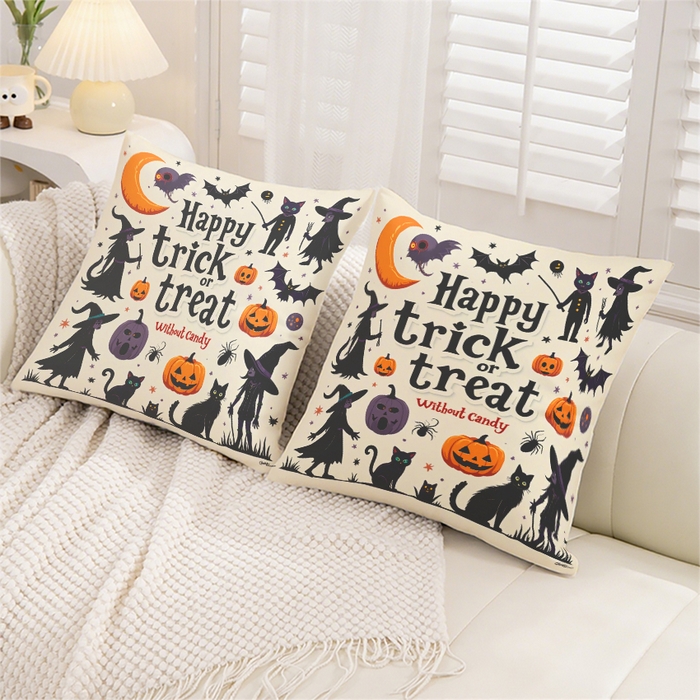 91家纺网 家纺一手货源 找家纺 合纵跨境工厂 2025新款一件定制pod模式跨境抱枕套一件代发亚马逊速卖通24小时内发货磨毛水晶绒材质-万圣节主题 1XM58262019