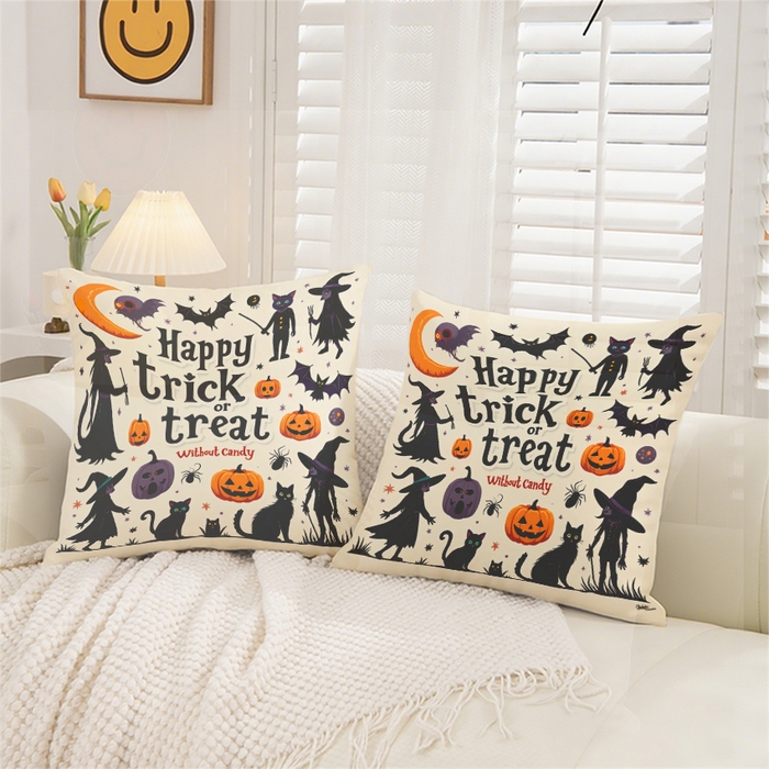 91家纺网 家纺一手货源 找家纺 合纵跨境工厂 2025新款一件定制pod模式跨境抱枕套一件代发亚马逊速卖通24小时内发货磨毛水晶绒材质-万圣节主题 1XM58262019