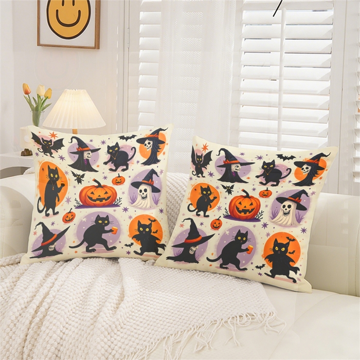 91家纺网 家纺一手货源 找家纺 合纵跨境工厂 2025新款一件定制pod模式跨境抱枕套一件代发亚马逊速卖通24小时内发货磨毛水晶绒材质-万圣节主题 1XM58262020