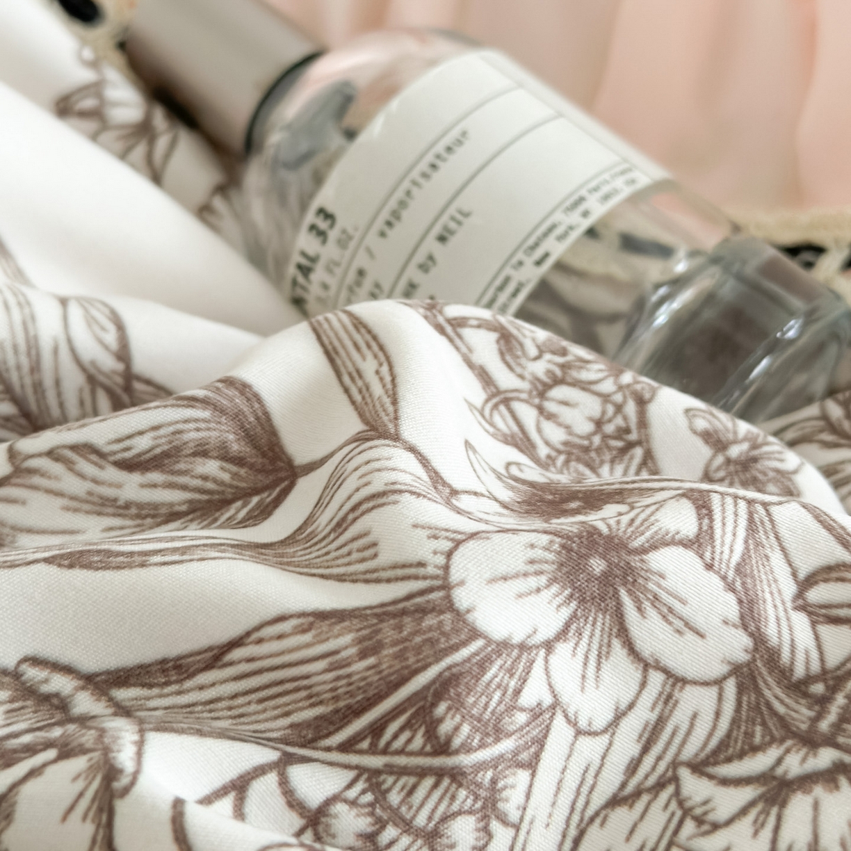 91家纺网 家纺一手货源 找家纺 博纳家纺 2025新款亲肤棉法式奶油风四件套-芙蕾雅 玉色