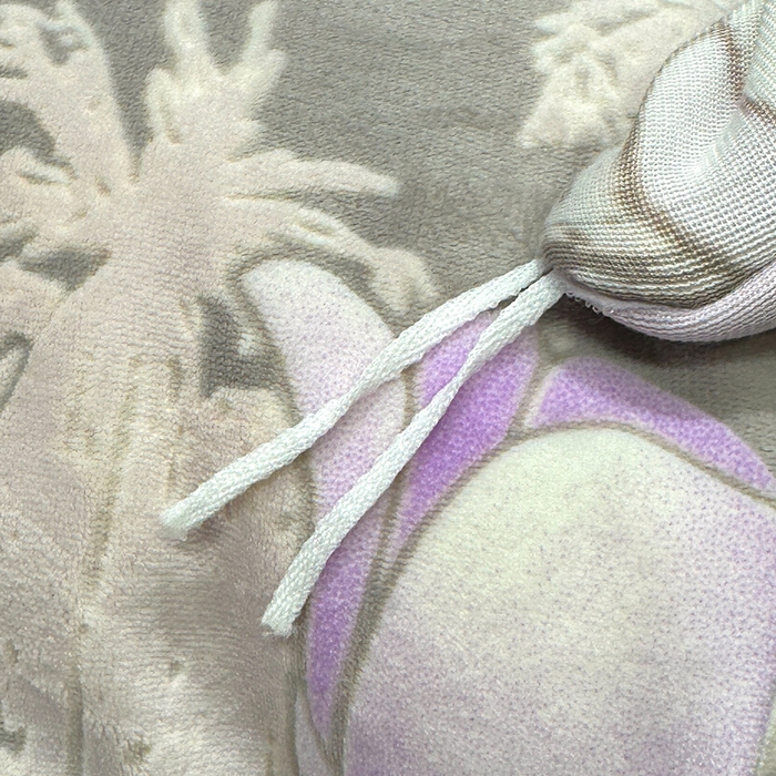 91家纺网 家纺一手货源 找家纺 鹿辉家居（原吉欧力） 2025新款牛奶绒立体雕花兔毛绒包边单品被套 郁金香紫