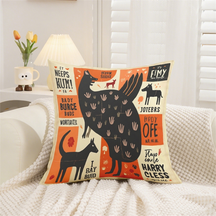 91家纺网 家纺一手货源 找家纺 （总）合纵跨境工厂 2025新款一件定制跨境抱枕套代发shein亚马逊速卖通24小时内发货磨毛水晶绒材质-卡通主题抱枕套