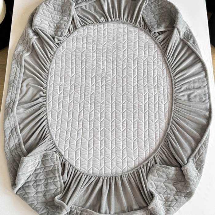 91家纺网 家纺一手货源 找家纺 （总）阿那亚 2025新款素色牛奶绒夹棉床笠