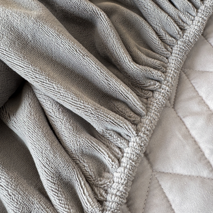 91家纺网 家纺一手货源 找家纺 （总）阿那亚 2025新款素色牛奶绒夹棉床笠