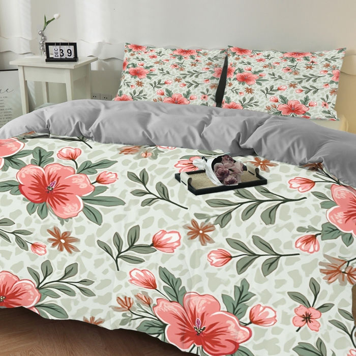 91家纺网 家纺一手货源 找家纺 合纵跨境工厂 2025新款一件定制跨境磨毛单被套被套三件套希音集采亚马逊速卖通24小时内发货-花卉主题一被套三件套 1XAH581910007