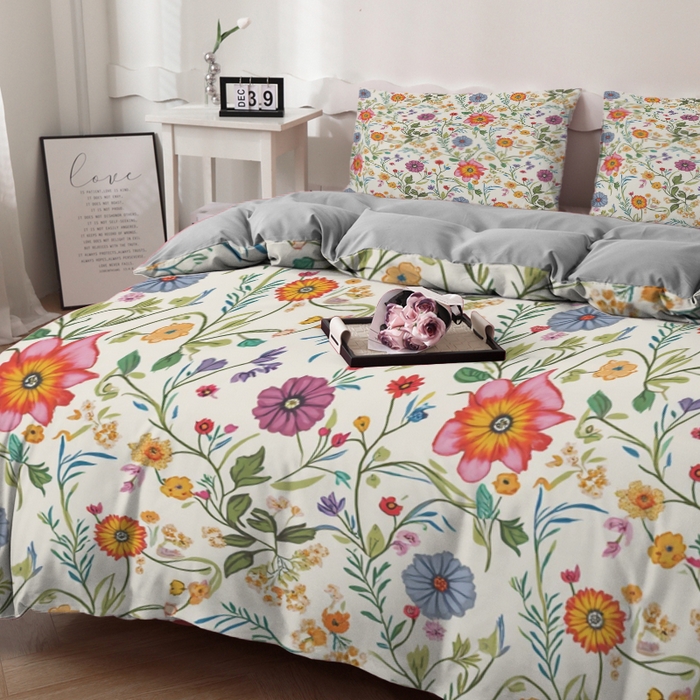 91家纺网 家纺一手货源 找家纺 合纵跨境工厂 2025新款一件定制跨境磨毛单被套被套三件套希音集采亚马逊速卖通24小时内发货-花卉主题一被套三件套 1XAH581910008