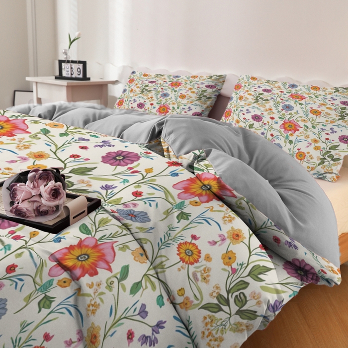 91家纺网 家纺一手货源 找家纺 合纵跨境工厂 2025新款一件定制跨境磨毛单被套被套三件套希音集采亚马逊速卖通24小时内发货-花卉主题一被套三件套 1XAH581910008