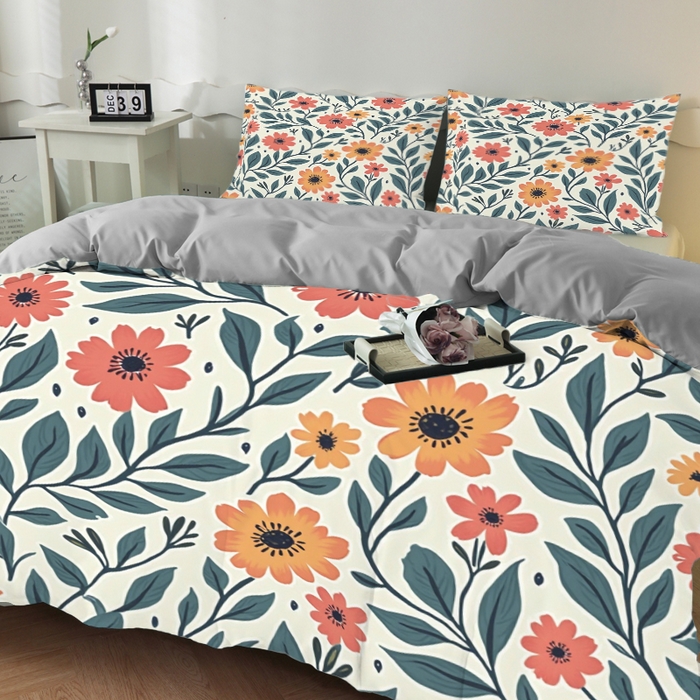 91家纺网 家纺一手货源 找家纺 合纵跨境工厂 2025新款一件定制跨境磨毛单被套被套三件套希音集采亚马逊速卖通24小时内发货-花卉主题一被套三件套 1XAH581910010