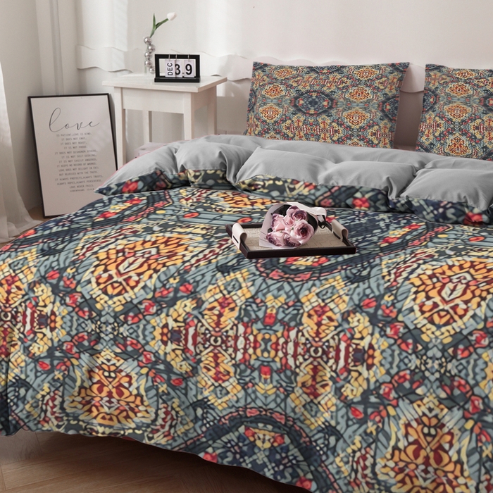 91家纺网 家纺一手货源 找家纺 合纵跨境工厂 2025新款一件定制跨境磨毛单被套被套三件套希音集采亚马逊速卖通24小时内发货-花卉主题一被套三件套 1XAH581910012