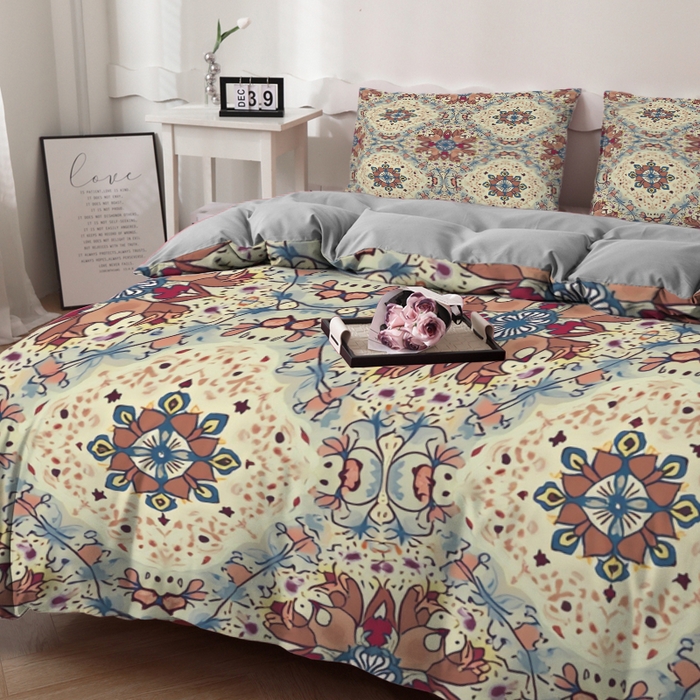 91家纺网 家纺一手货源 找家纺 合纵跨境工厂 2025新款一件定制跨境磨毛单被套被套三件套希音集采亚马逊速卖通24小时内发货-花卉主题一被套三件套 1XAH581910015