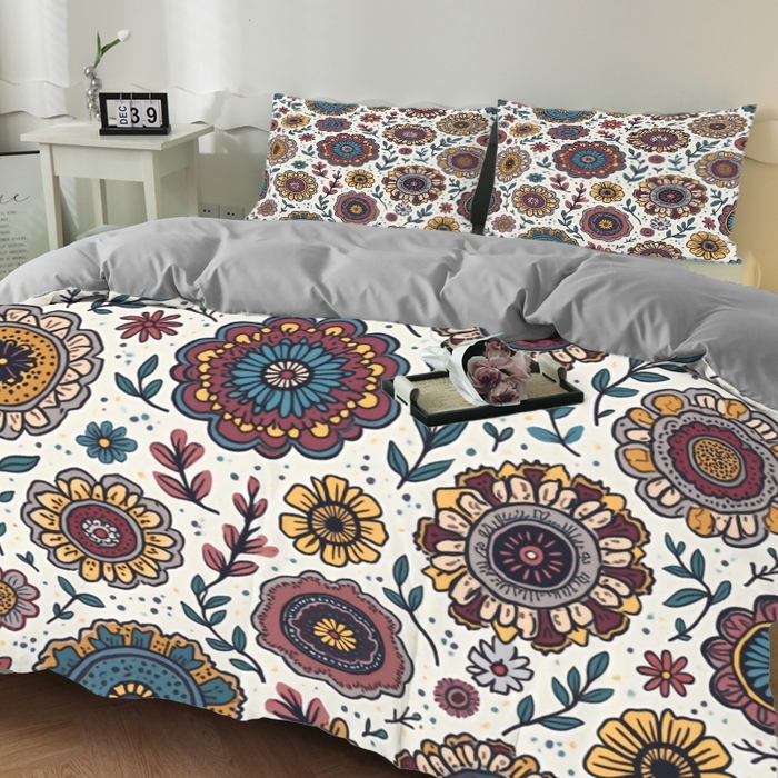 91家纺网 家纺一手货源 找家纺 合纵跨境工厂 2025新款一件定制跨境磨毛单被套被套三件套希音集采亚马逊速卖通24小时内发货-花卉主题一被套三件套 1XAH581910018