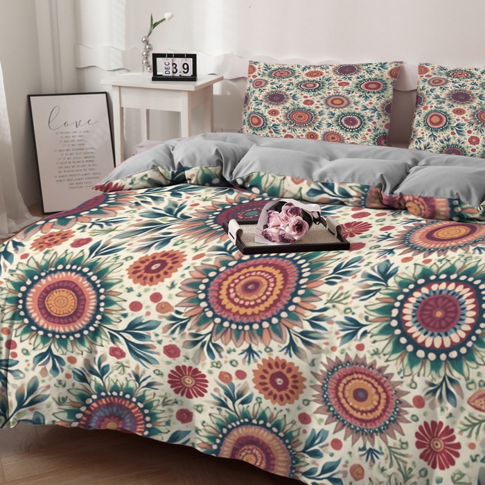 91家纺网 家纺一手货源 找家纺 合纵跨境工厂 2025新款一件定制跨境磨毛单被套被套三件套希音集采亚马逊速卖通24小时内发货-花卉主题一被套三件套 1XAH581910020