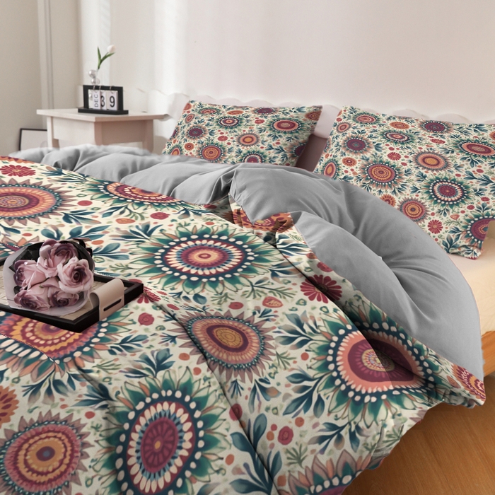 91家纺网 家纺一手货源 找家纺 合纵跨境工厂 2025新款一件定制跨境磨毛单被套被套三件套希音集采亚马逊速卖通24小时内发货-花卉主题一被套三件套 1XAH581910020