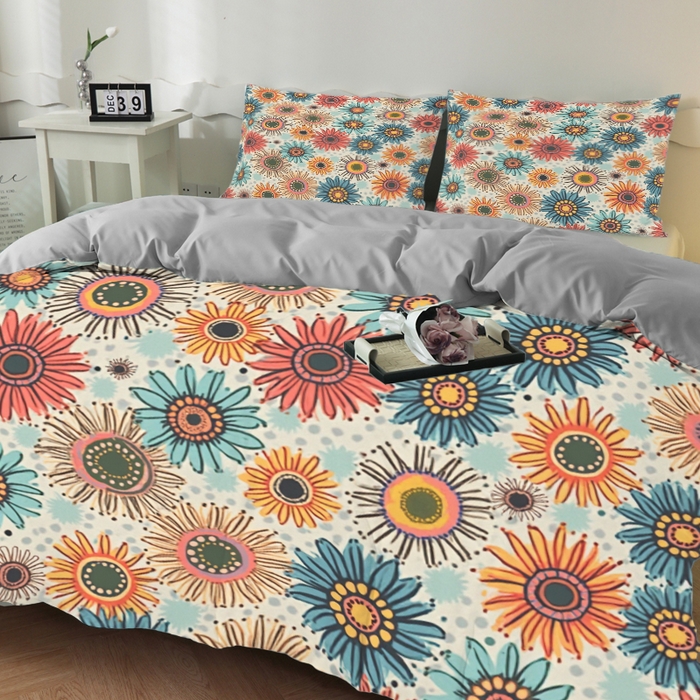 91家纺网 家纺一手货源 找家纺 合纵跨境工厂 2025新款一件定制跨境磨毛单被套被套三件套希音集采亚马逊速卖通24小时内发货-花卉主题一被套三件套 1XAH581910021