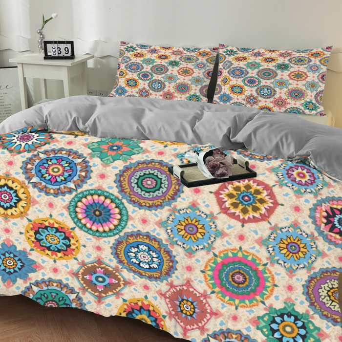 91家纺网 家纺一手货源 找家纺 合纵跨境工厂 2025新款一件定制跨境磨毛单被套被套三件套希音集采亚马逊速卖通24小时内发货-花卉主题一被套三件套 1XAH581910022