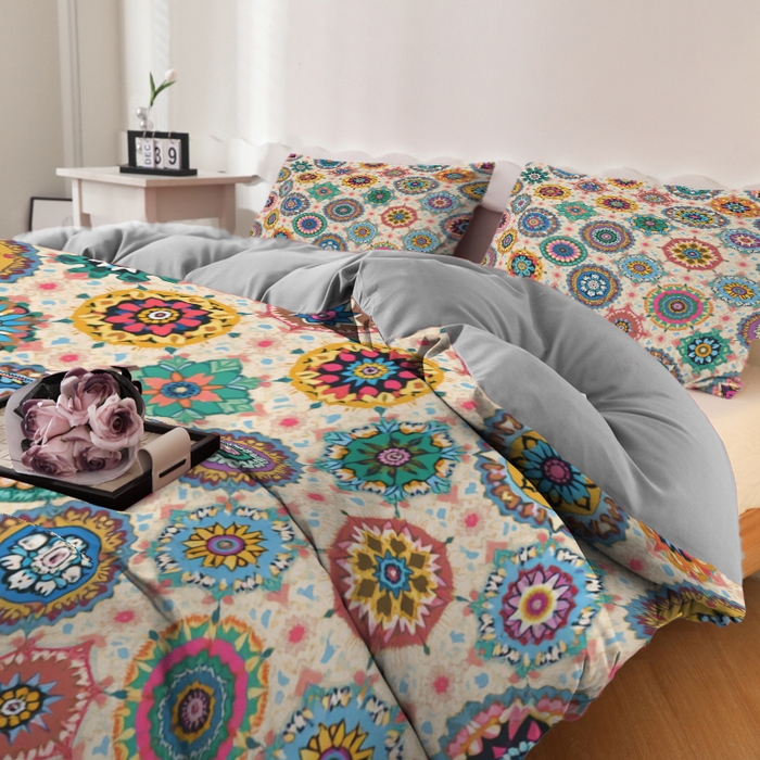 91家纺网 家纺一手货源 找家纺 合纵跨境工厂 2025新款一件定制跨境磨毛单被套被套三件套希音集采亚马逊速卖通24小时内发货-花卉主题一被套三件套 1XAH581910022