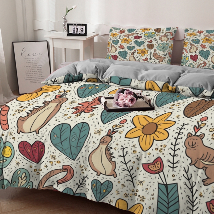 91家纺网 家纺一手货源 找家纺 合纵跨境工厂 2025新款一件定制跨境磨毛单被套被套三件套希音集采亚马逊速卖通24小时内发货-花卉主题一被套三件套 1XAH581910030