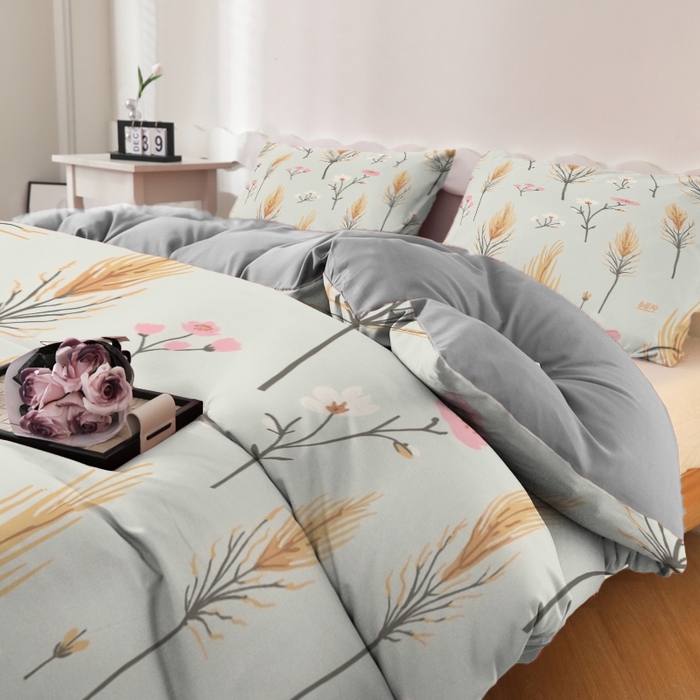 91家纺网 家纺一手货源 找家纺 合纵跨境工厂 2025新款一件定制跨境磨毛单被套被套三件套希音集采亚马逊速卖通24小时内发货-花卉主题二被套三件套 1XAH581930001
