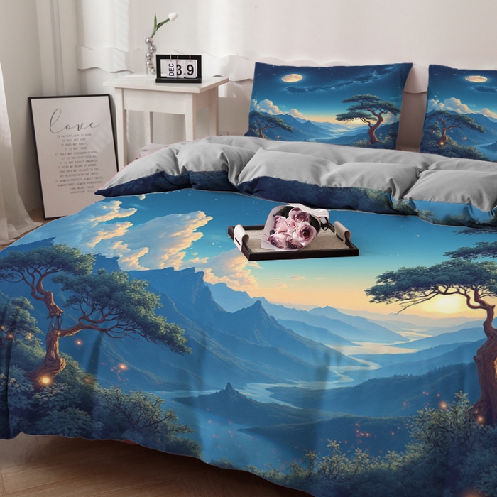 91家纺网 家纺一手货源 找家纺 合纵跨境工厂 2025新款一件定制跨境磨毛单被套被套三件套希音集采亚马逊速卖通24小时内发货-花卉主题二被套三件套 1XAH581930003