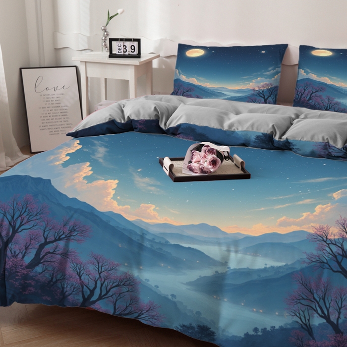 91家纺网 家纺一手货源 找家纺 合纵跨境工厂 2025新款一件定制跨境磨毛单被套被套三件套希音集采亚马逊速卖通24小时内发货-花卉主题二被套三件套 1XAH581930004