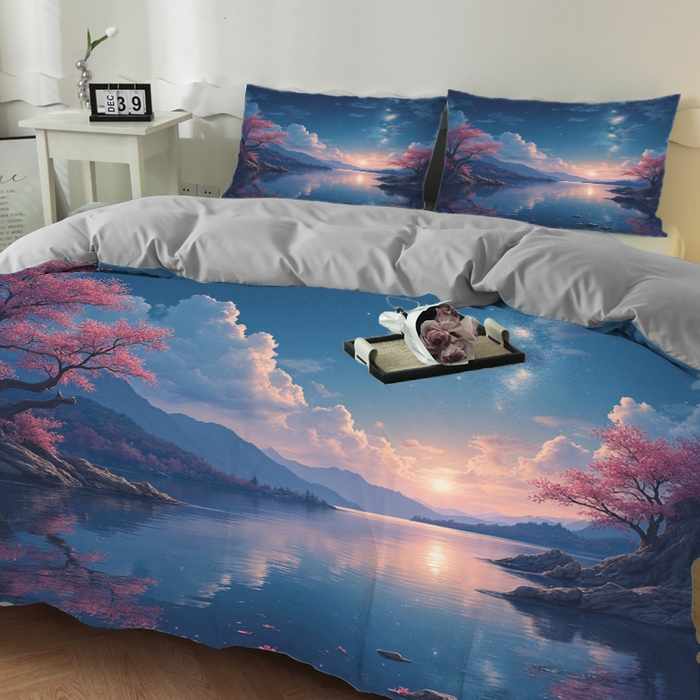 91家纺网 家纺一手货源 找家纺 合纵跨境工厂 2025新款一件定制跨境磨毛单被套被套三件套希音集采亚马逊速卖通24小时内发货-花卉主题二被套三件套 1XAH581930005