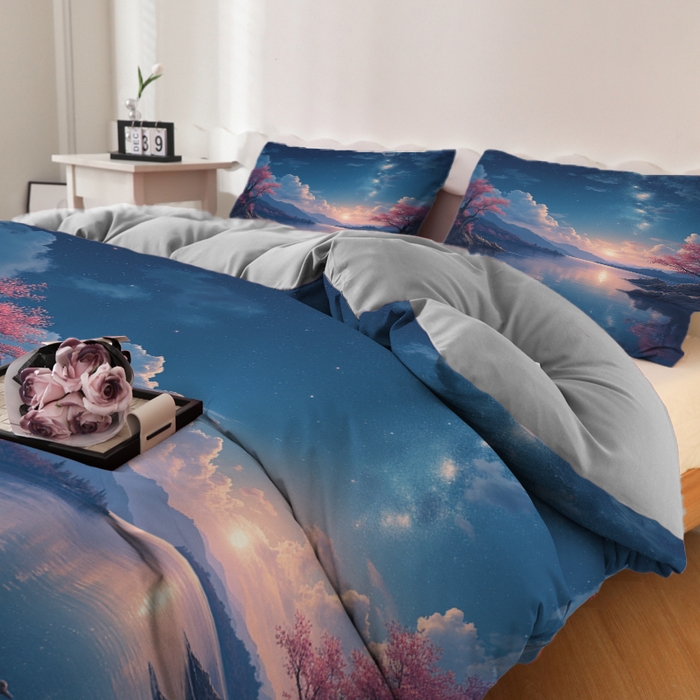 91家纺网 家纺一手货源 找家纺 合纵跨境工厂 2025新款一件定制跨境磨毛单被套被套三件套希音集采亚马逊速卖通24小时内发货-花卉主题二被套三件套 1XAH581930005