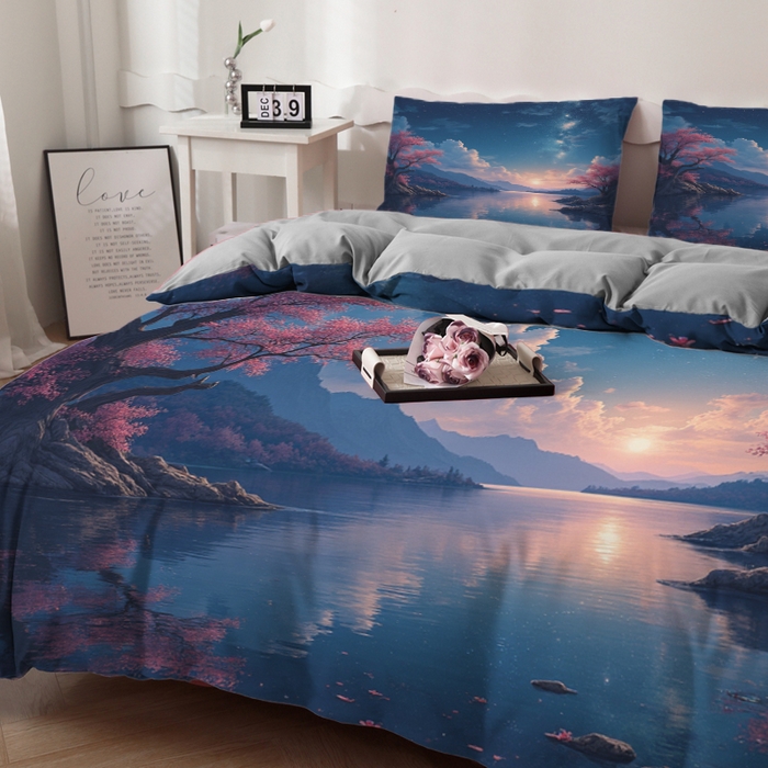 91家纺网 家纺一手货源 找家纺 合纵跨境工厂 2025新款一件定制跨境磨毛单被套被套三件套希音集采亚马逊速卖通24小时内发货-花卉主题二被套三件套 1XAH581930005