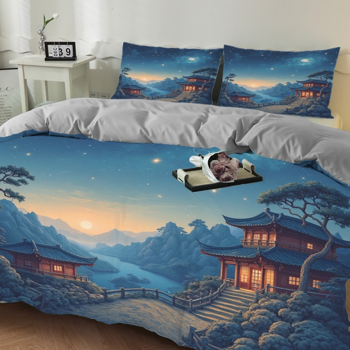 91家纺网 家纺一手货源 找家纺 合纵跨境工厂 2025新款一件定制跨境磨毛单被套被套三件套希音集采亚马逊速卖通24小时内发货-花卉主题二被套三件套 1XAH581930006