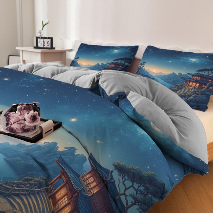 91家纺网 家纺一手货源 找家纺 合纵跨境工厂 2025新款一件定制跨境磨毛单被套被套三件套希音集采亚马逊速卖通24小时内发货-花卉主题二被套三件套 1XAH581930006