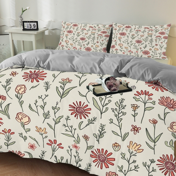 91家纺网 家纺一手货源 找家纺 合纵跨境工厂 2025新款一件定制跨境磨毛单被套被套三件套希音集采亚马逊速卖通24小时内发货-花卉主题二被套三件套 1XAH581930020