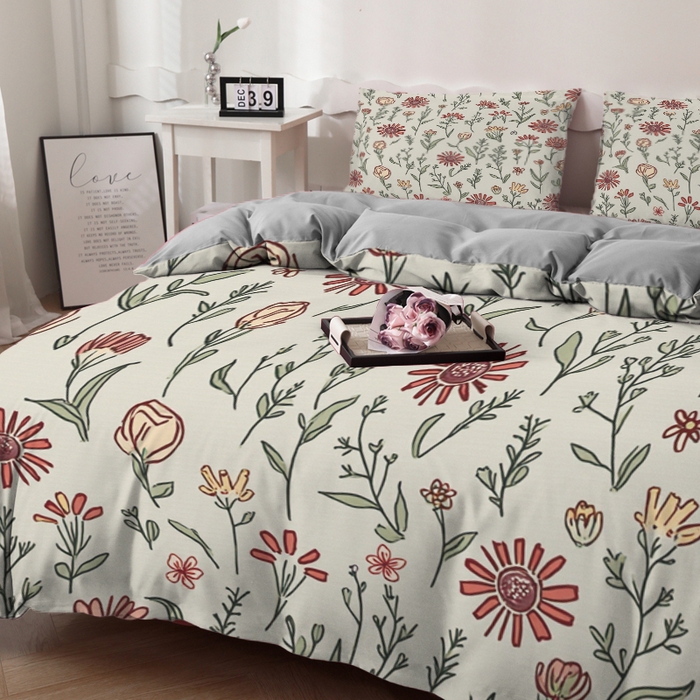 91家纺网 家纺一手货源 找家纺 合纵跨境工厂 2025新款一件定制跨境磨毛单被套被套三件套希音集采亚马逊速卖通24小时内发货-花卉主题二被套三件套 1XAH581930020