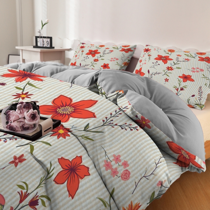 91家纺网 家纺一手货源 找家纺 合纵跨境工厂 2025新款一件定制跨境磨毛单被套被套三件套希音集采亚马逊速卖通24小时内发货-花卉主题二被套三件套 1XAH581930021