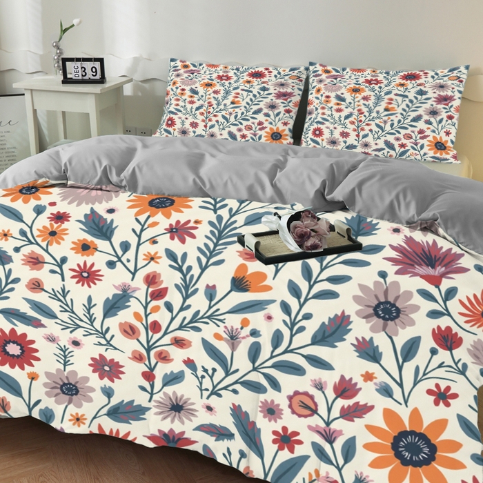 91家纺网 家纺一手货源 找家纺 合纵跨境工厂 2025新款一件定制跨境磨毛单被套被套三件套希音集采亚马逊速卖通24小时内发货-花卉主题二被套三件套 1XAH581930023