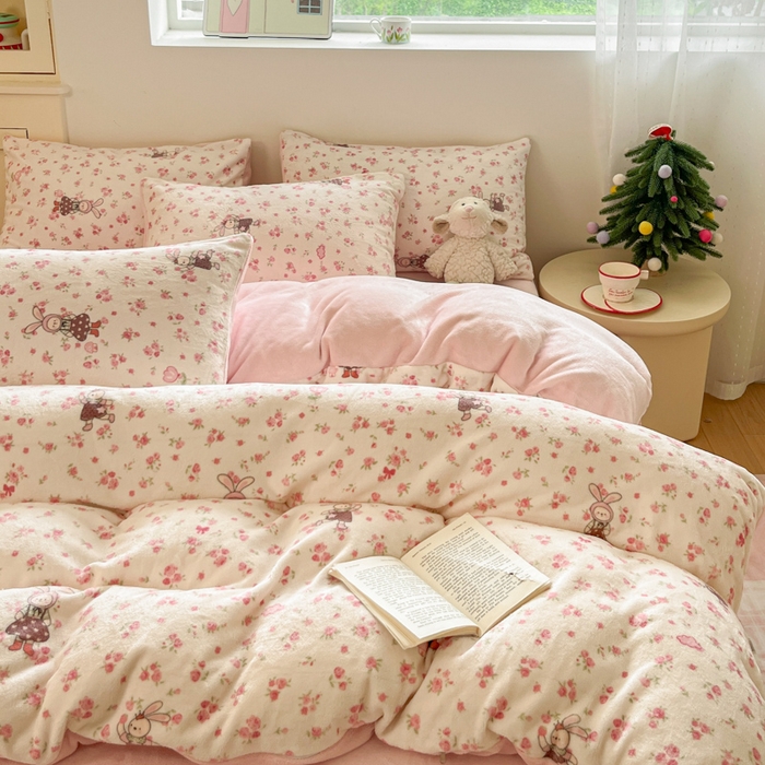 （总）贝扬思家纺 2025新款软fufu加厚保暖可爱系简约牛奶绒套件系列（小红书推荐）（提供买家秀）