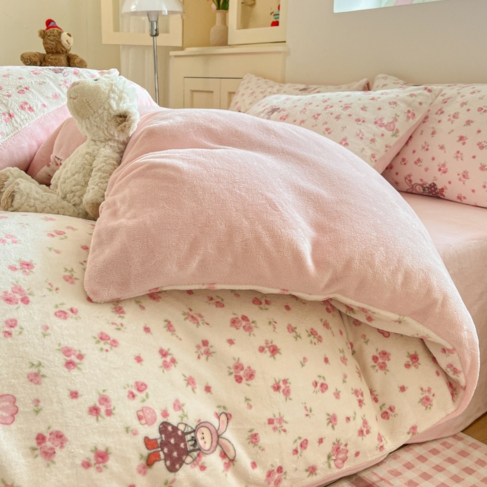 91家纺网 家纺一手货源 找家纺 【12.20周六秒杀 三人助力49.9带回家】简约牛奶绒套件