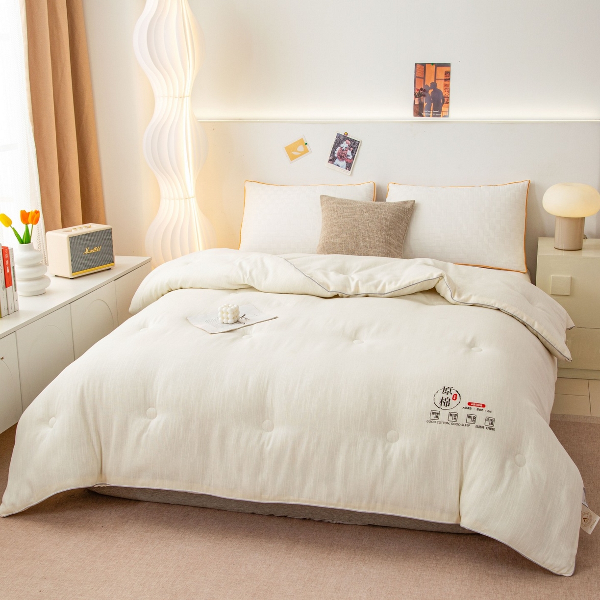 91家纺网 家纺一手货源 找家纺 （总）锦兴酒店布草 2025新款全棉纯棉原棉大豆被子被芯