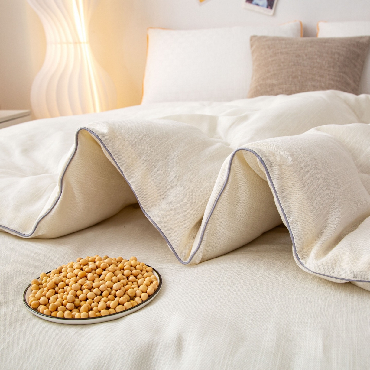 91家纺网 家纺一手货源 找家纺 （总）锦兴酒店布草 2025新款全棉纯棉原棉大豆被子被芯