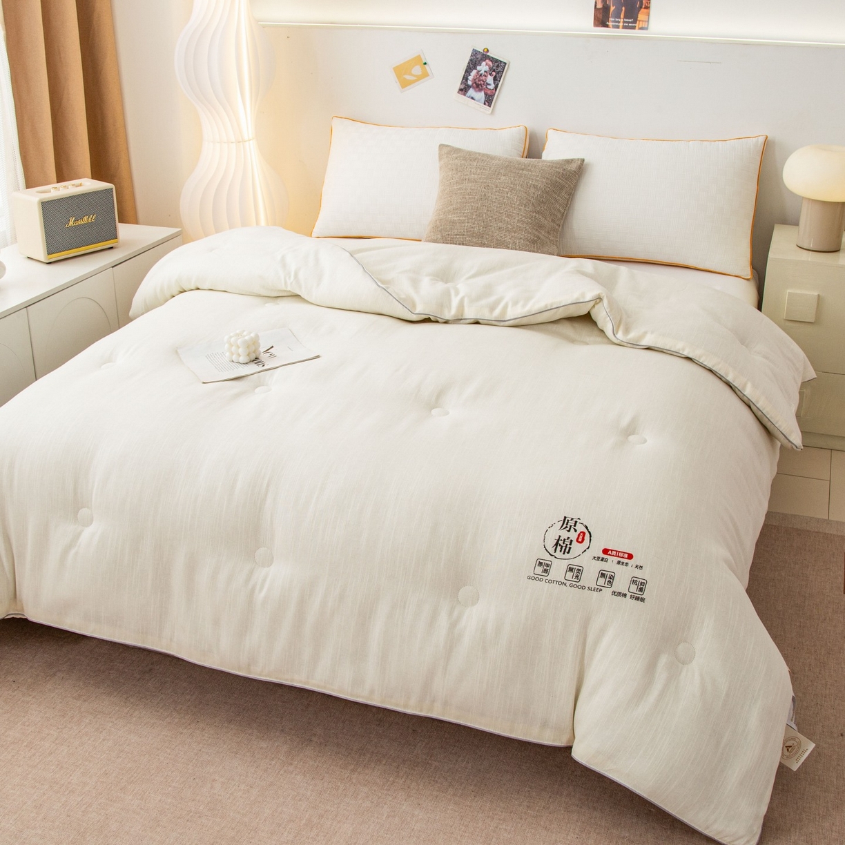 91家纺网 家纺一手货源 找家纺 （总）锦兴酒店布草 2025新款全棉纯棉原棉大豆被子被芯