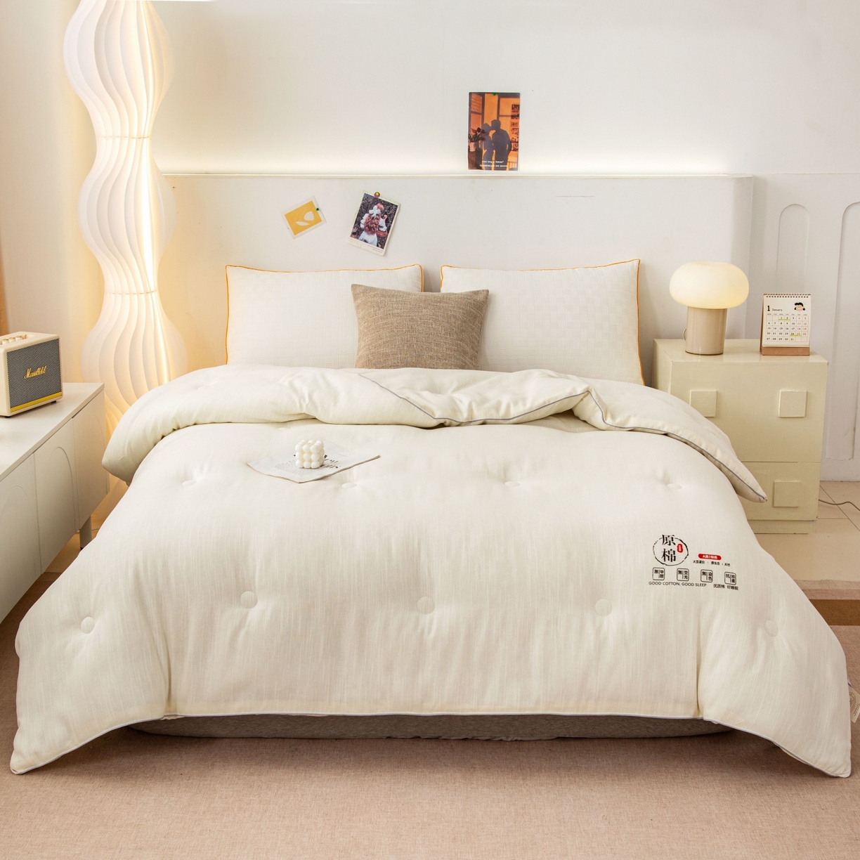 91家纺网 家纺一手货源 找家纺 （总）锦兴酒店布草 2025新款全棉纯棉原棉大豆被子被芯