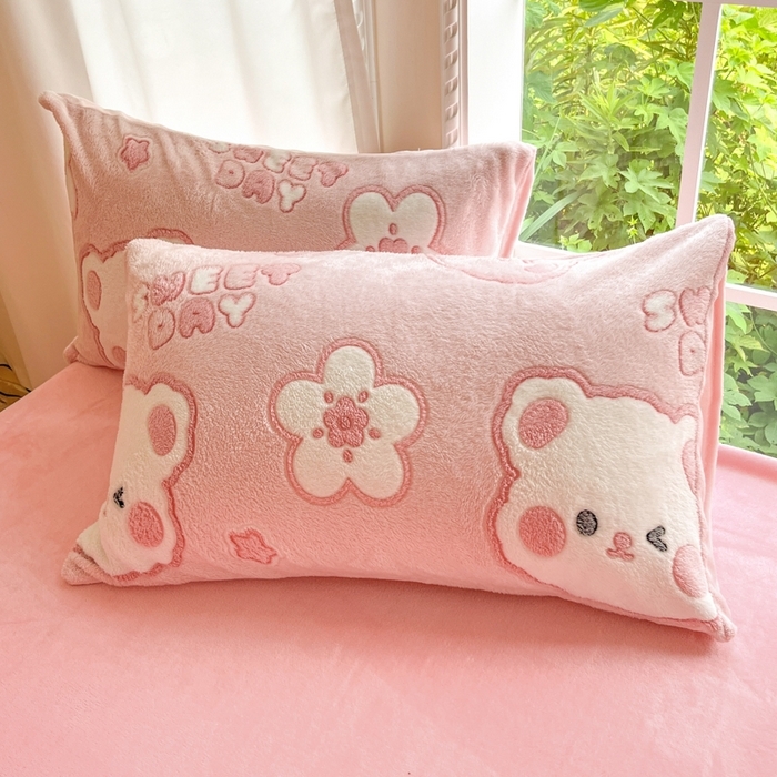 91家纺网 家纺一手货源 找家纺 （总）娜朵家纺 2025新款雪花绒小清新印花四件套