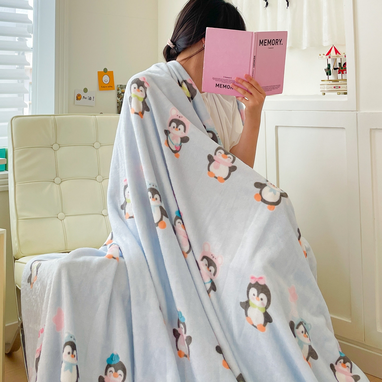 91家纺网 家纺一手货源 找家纺 Mata蔓塔家 2025春夏新款三丽鸥A类水洗双层纱夏被夏凉被空调被 拼图KT